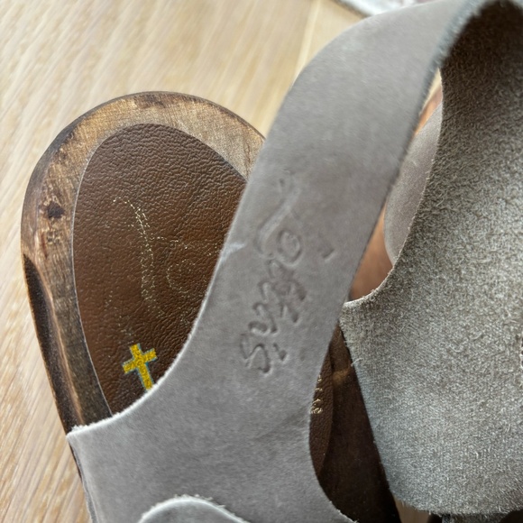 Size 39 Lotta from Stockholm Clogs - taupe and dark wood - Picture 10 of 11